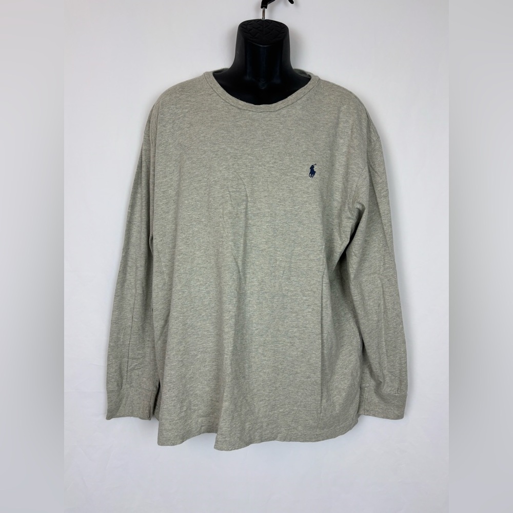 Polo by Ralph Lauren Tan Men’s Size XXLarge XXL Big & Tall Long Sleeve Tshirt
